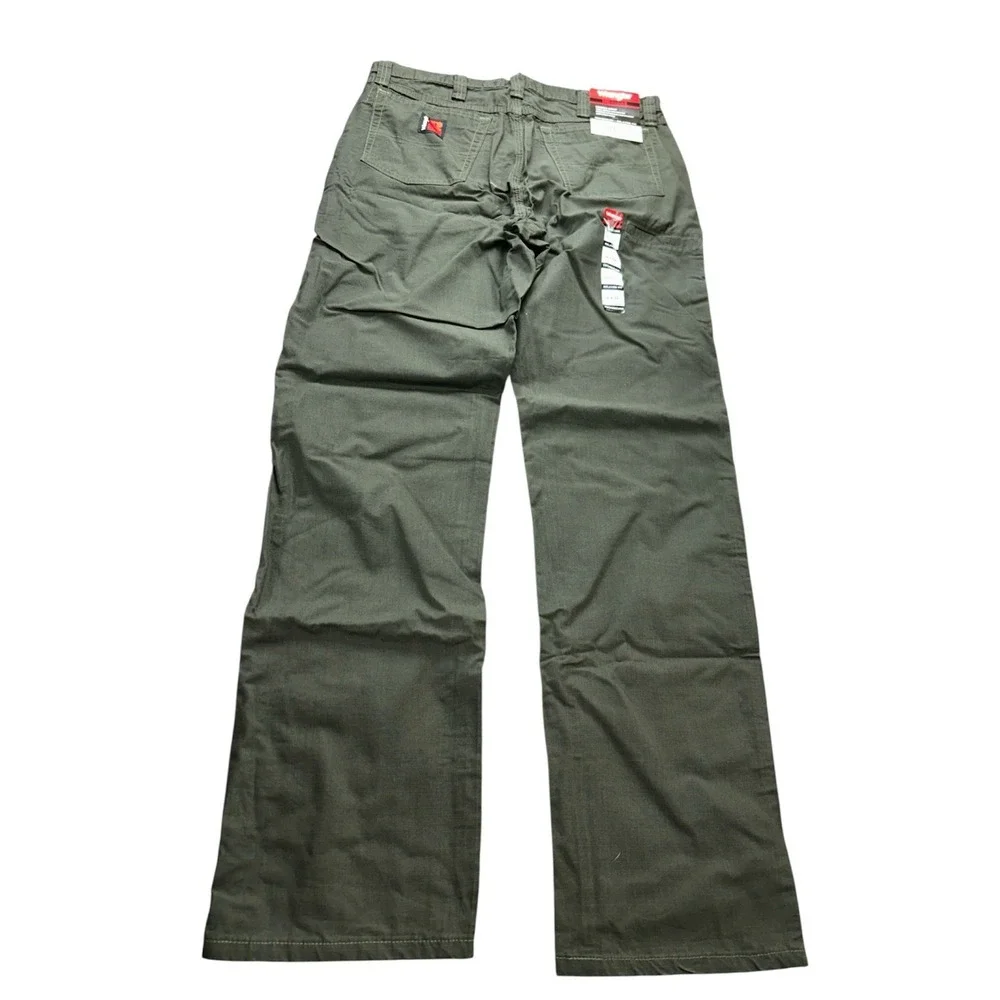 Wrangler Riggs Technician Pants 34x34 Mens Relaxed Fit Dark Green NWT
